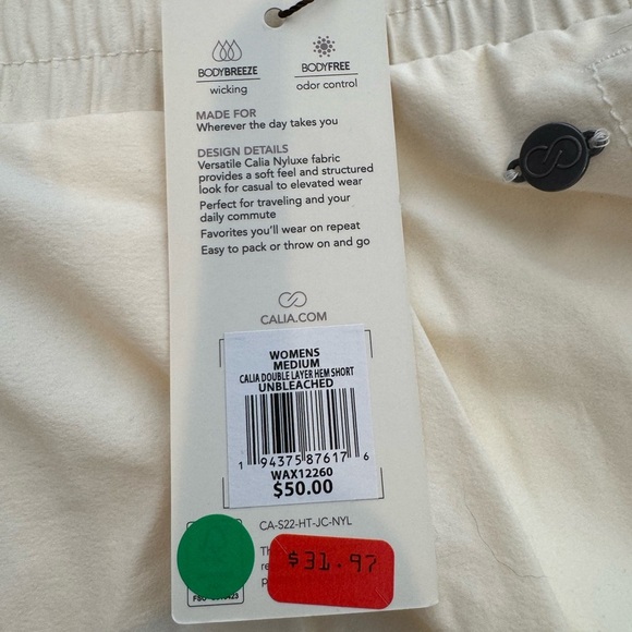 Calia Journey Collection High Rise Shorts Size M NWT - Picture 6 of 7